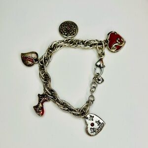 Brighton Go Red Heart Charm Bracelet